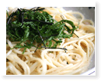 シソのせ明太子パスタ